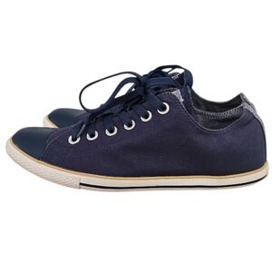 Converse Chuck Taylor Lo Ox Navy Blue Sneakers Unisex Women 8 Men 6 Casual